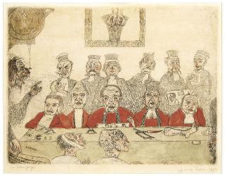 James Ensor - Les Bons Juges (The Good Judges)