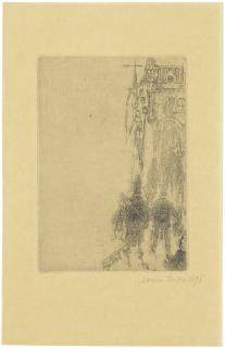 James Ensor - Menu pour Charles Vos