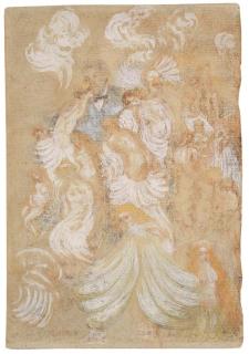 James Ensor - Mes Houris: A man smoking a cigar fantasising about women