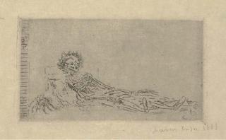 James Ensor - Mon Portrait En 1960 (Elesh 34; Tavernier 34)