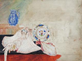 James Ensor - Nature morte à la raie
