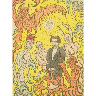 James Ensor - Poster for the Salon des Cent (Self-Portrait with Devils)