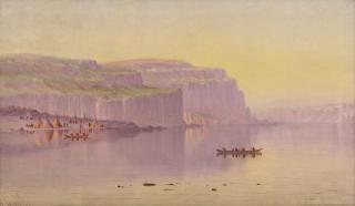 James Everett Stuart - Looking Down The Columbia River From Near Celilo, Oregon