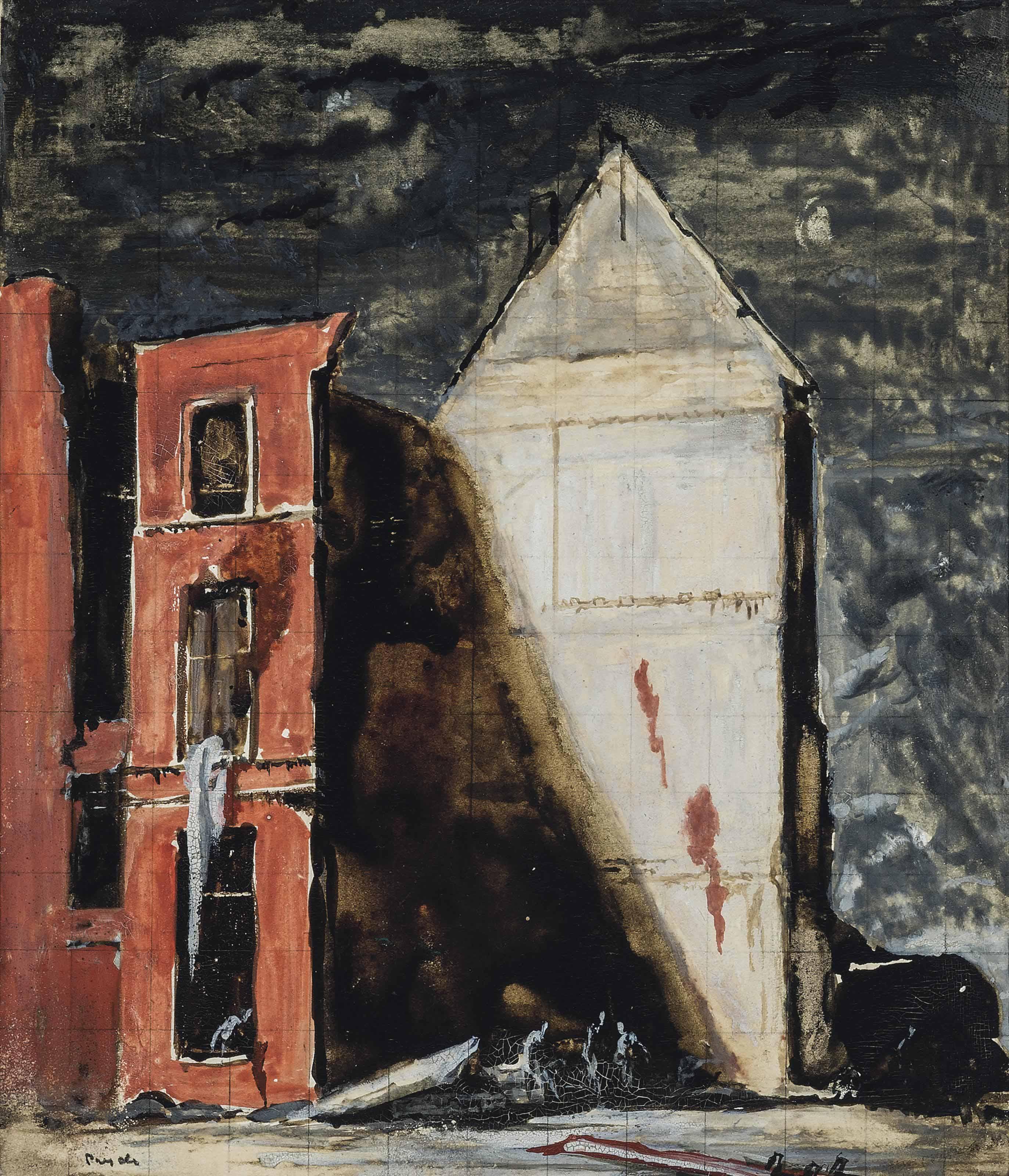 James Ferrier Pryde - Sketch for \'The Red Ruin\'