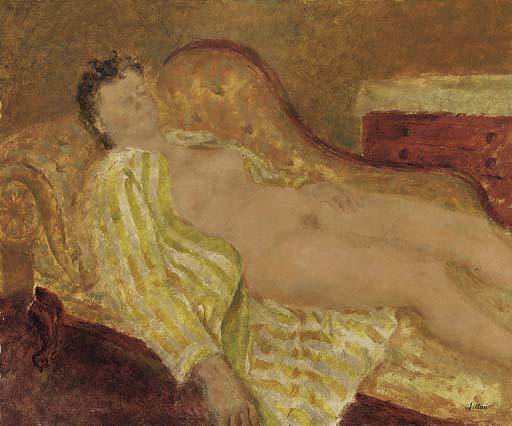 James Fitton, R.A. - Reclining female Nude