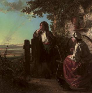 James Francis Danby - The young homemakers