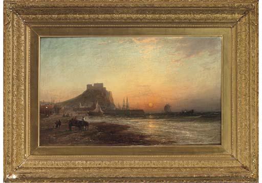 James Francis Danby - Waiting for the catch, sunset