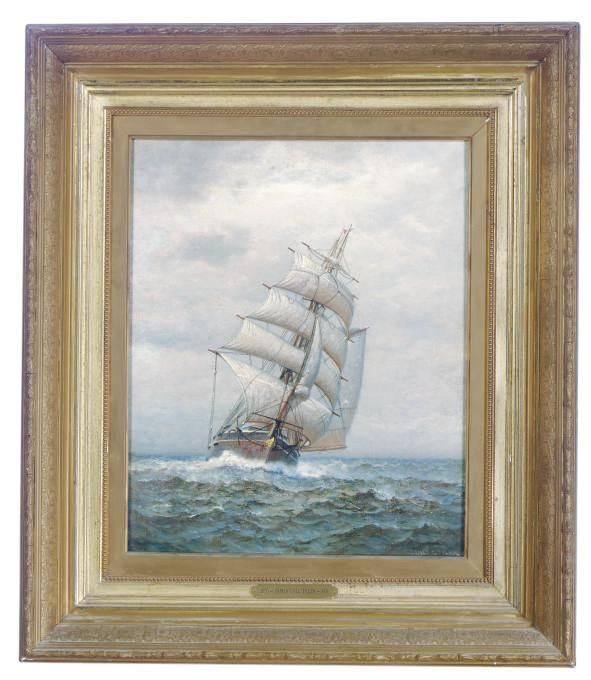 James Gale Tyler - A Ship In Rough Seas