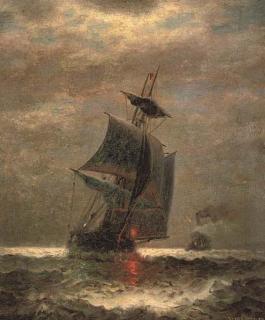 James Gale Tyler - Evening; Running Through Choppy Waters