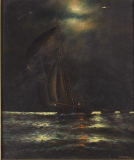 James Gale Tyler - Fishing at night