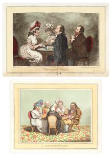 James Gillray - A Decent Story; Two-penny Whist
