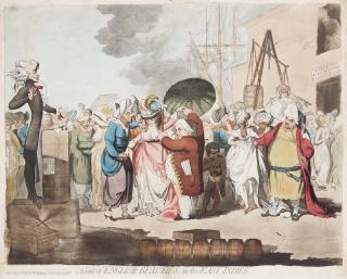 James Gillray - A Sale of English-Beauties, in the East-Indies