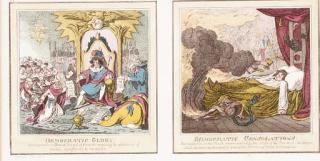 James Gillray - [British Anti-Napoleon Caricatures]: Two Plates