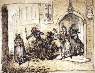 James Gillray - ‘Consequences Of A Successful French Invasion... Or... We Fly On The Wings Of The Wind To Save The Irish Catholics From Persecution’