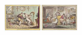 James Gillray - Harmony Before Matrimony And Matrimonial-Harmonics
