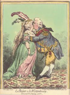 James Gillray - Le Baiser A La Wirtembourg