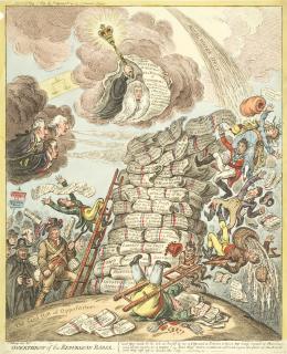 James Gillray - Overthrow of the Republican-Babel