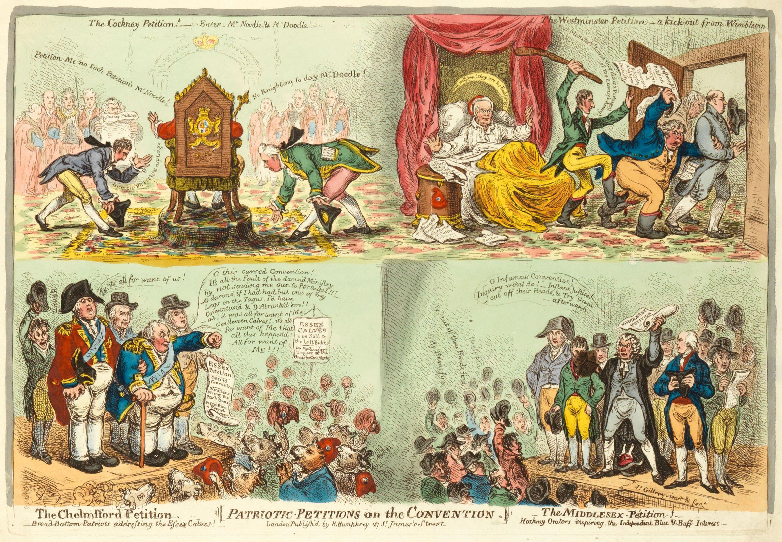James Gillray - Patriotic-Petitions on the Convention.