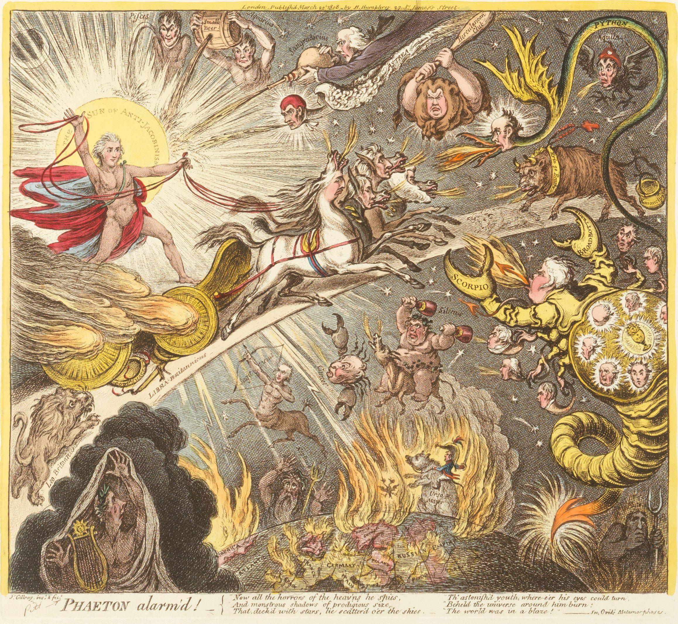 James Gillray - Phaeton alarm\'d!