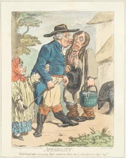 James Gillray - The Castle in the Moon; Affability; A Squall