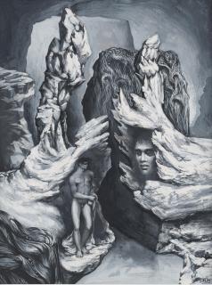 James Gleeson - Study for the Nerve Garden, c. 1946