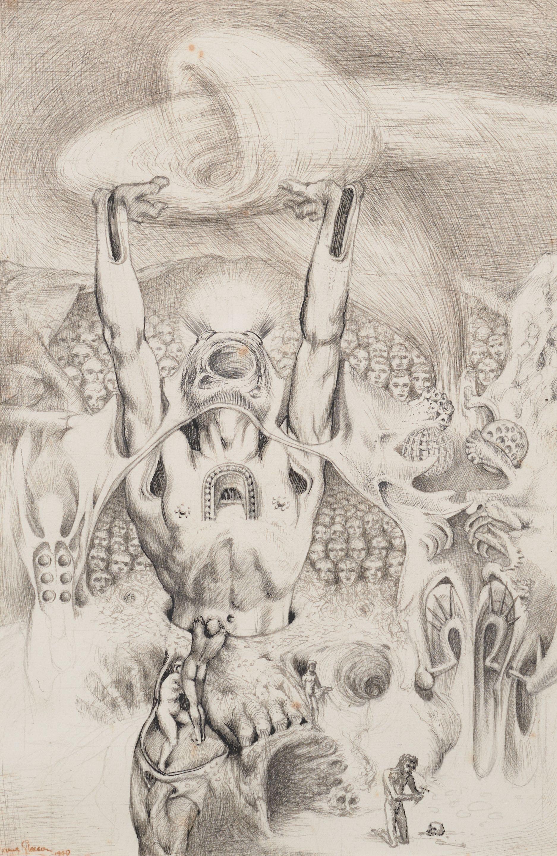 James Gleeson - Study for the Temptation of St Anthony, 1949