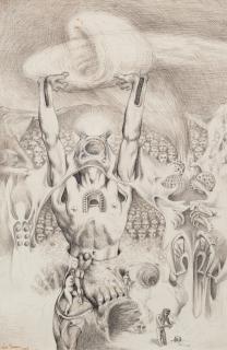 James Gleeson - Study for the Temptation of St Anthony, 1949