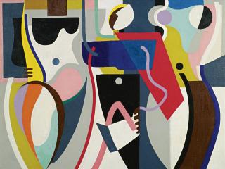 James Guy - Abstraction:  Two Nudes