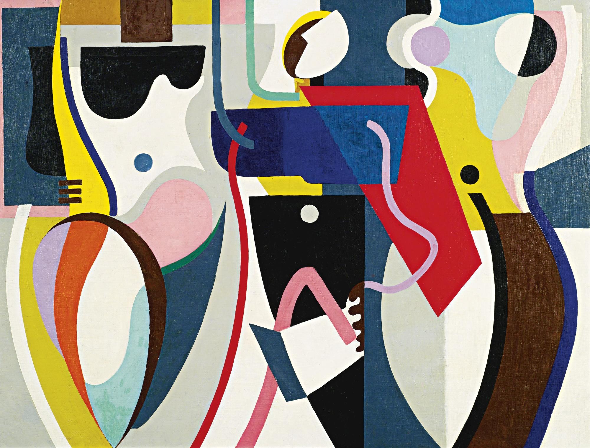 James Guy - Abstraction:  Two Nudes