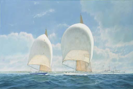 James H. Bartholomew - Ranger and Endeavor II racing in the 1937 America\'s cup