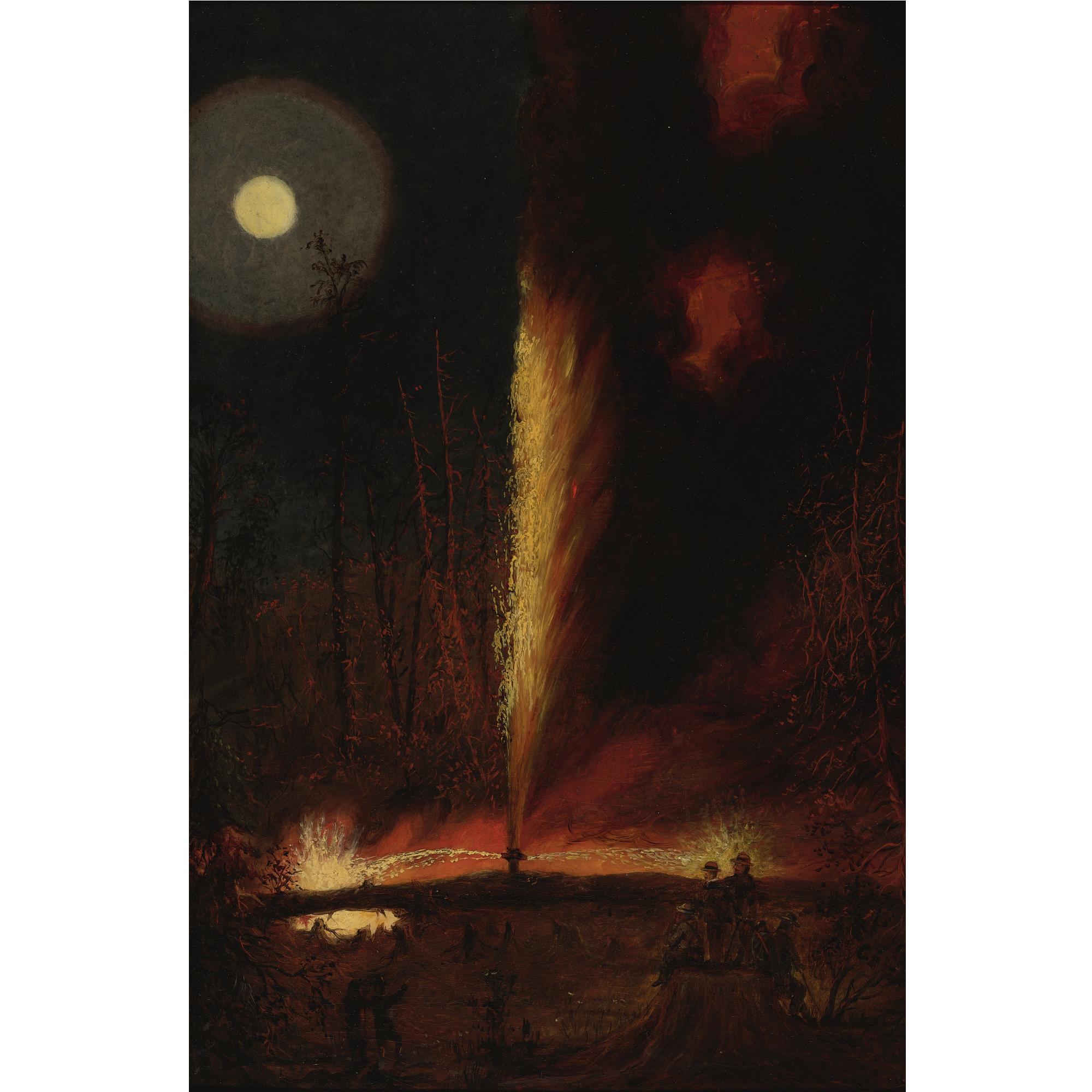 James Hamilton - First Oil Well Burning