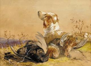 James Hardy, Jnr. - A gun dog with the day\'s bag