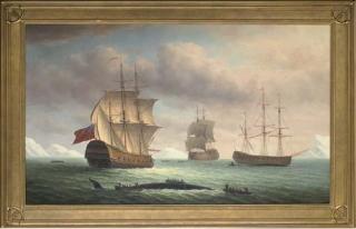 James Hardy - A whaling fleet in polar waters