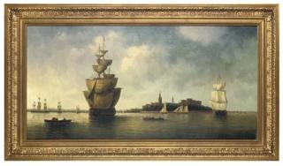 James Hardy - Anchored ships on tranquil waters