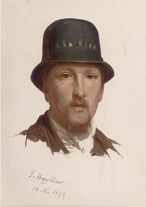 James Hayllar, R.B.A. - A Fly Fisherman