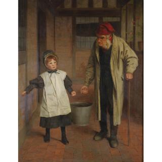 James Hayllar, R.B.A. - Helping Grandpa