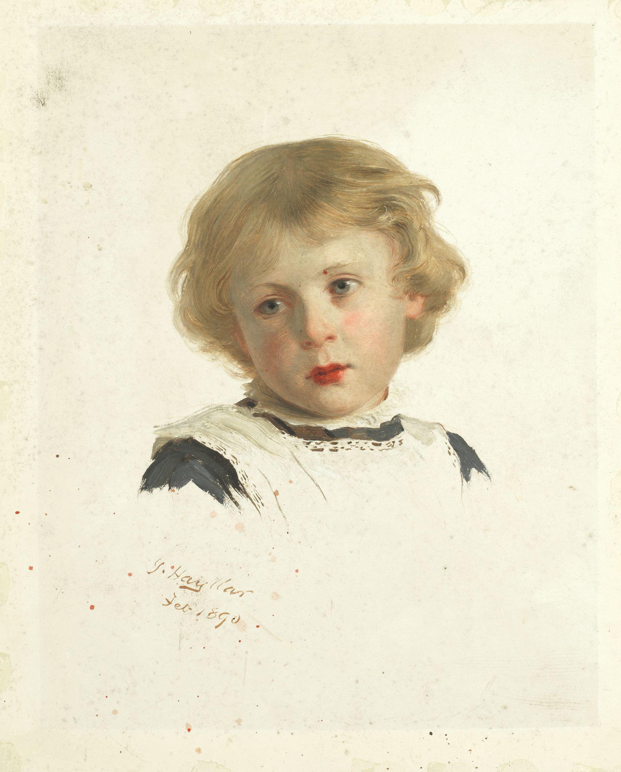 James Hayllar, RBA - Portrait Of A Child