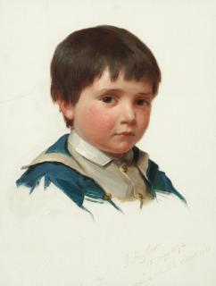 James Hayllar, RBA - Portrait Of The Artist\'s Son, Algernon Victor