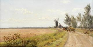 James Hayllar, RBA - \'View in Norfolk\'