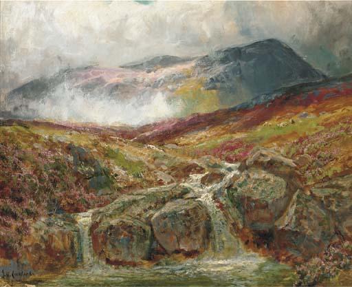 James Henry Crossland - The mountain stream