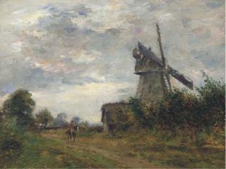 James Herbert Snell, R.O.I. - An Essex Windmill