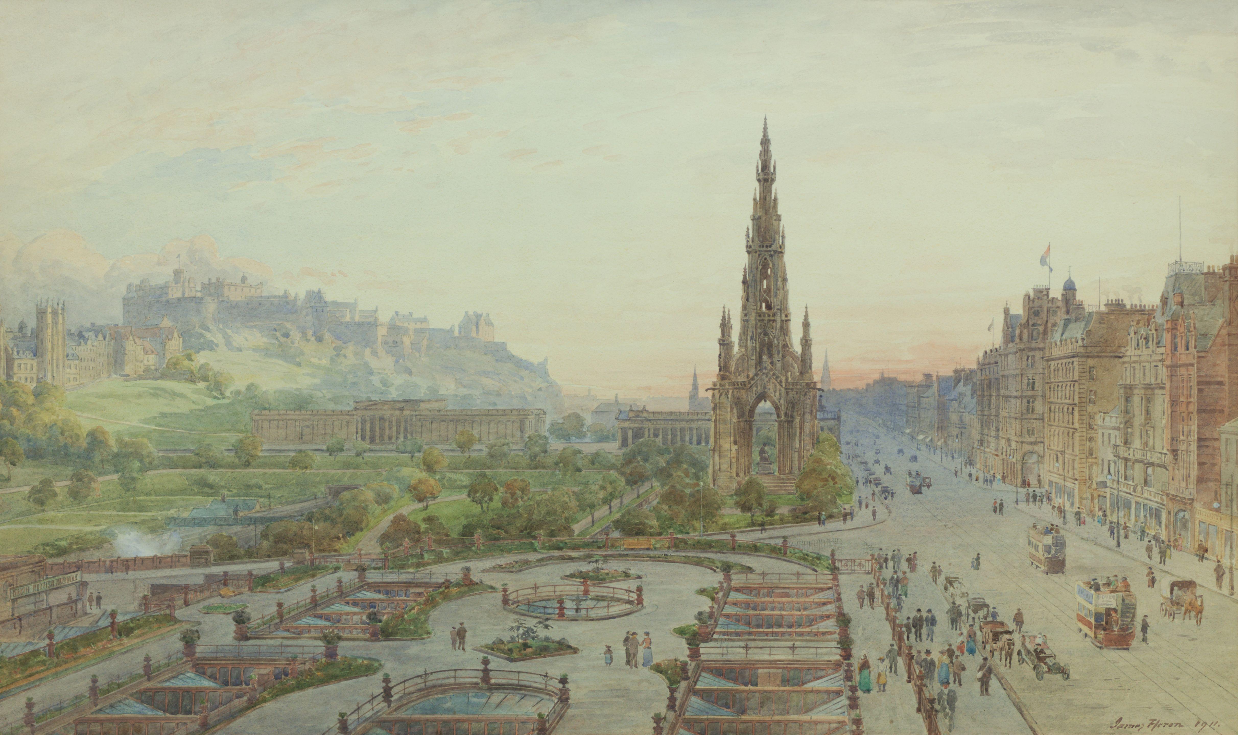 James Heron - Edinburgh - Princes Street looking west