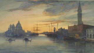 James Holland, O.W.S. - Venice: Evening