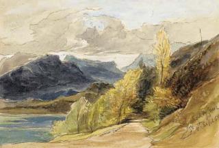 James Holland, O.W.S. - View of Folkstone Pier; and View of Loch Affric, Rosshire