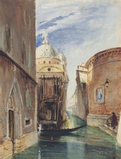 James Holland, O.W.S. - View of the Church of Santa Maria dei Miracoli, Venice