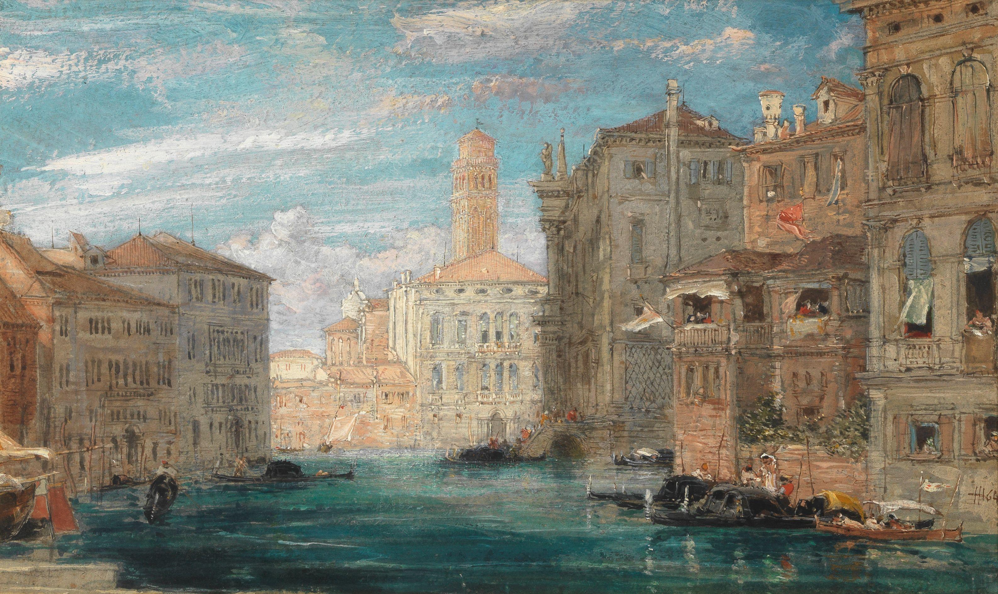 James Holland, RWS - A Venetian view