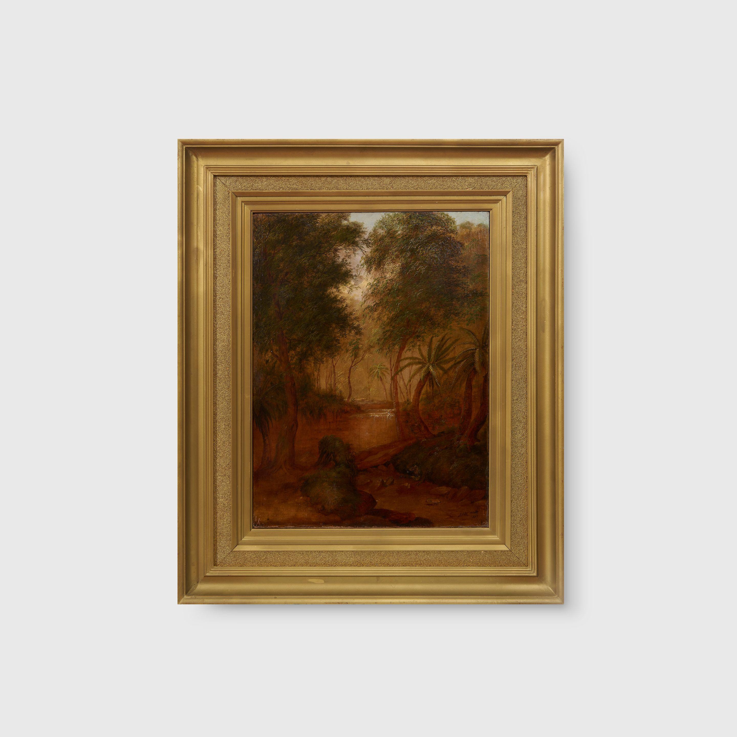 James Howe Carse - (Rainforest waterfall), 1887