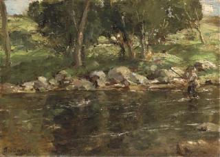 James Humbert Craig, R.H.A., R.U.A. - The angler