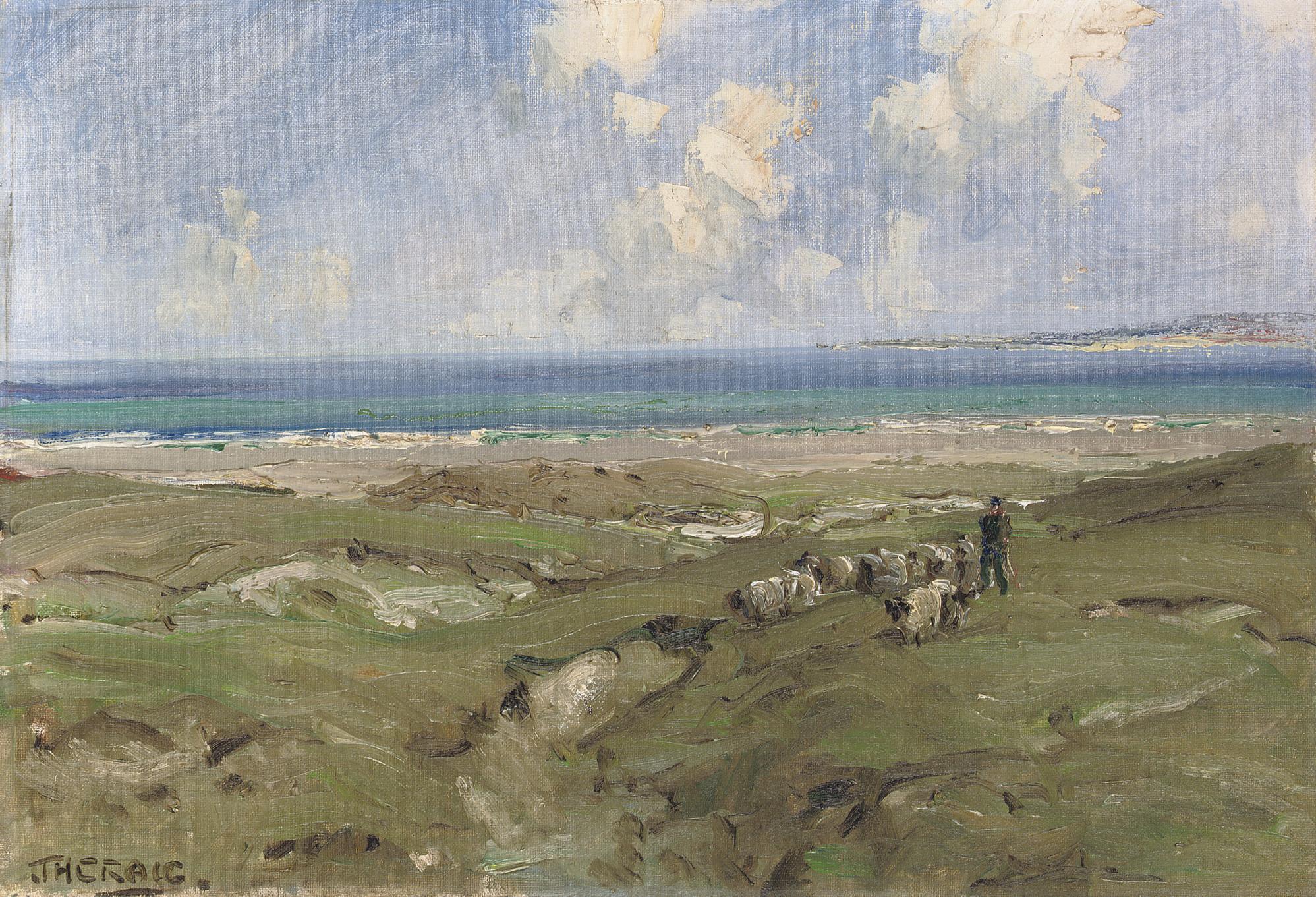 James Humbert Craig - Shepherd by a Strand