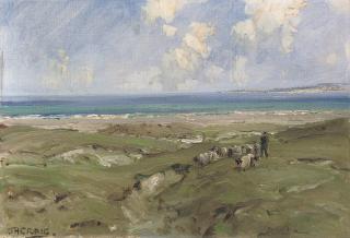 James Humbert Craig - Shepherd by a Strand